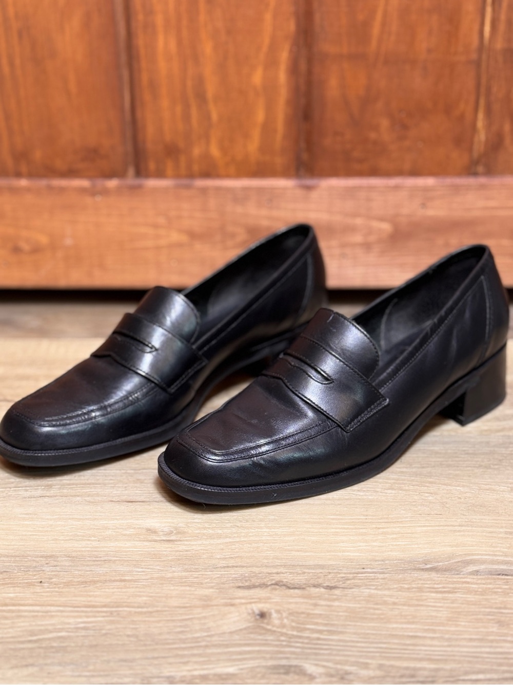 G.H. Bass & Co. Black Leather Classic Penny Loafers
